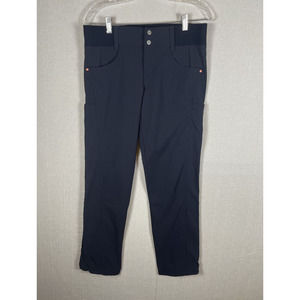 Title Nine Pants Womens Sz 8 Clamber Hiking Climbing Cinch Hem Navy Blue 220999